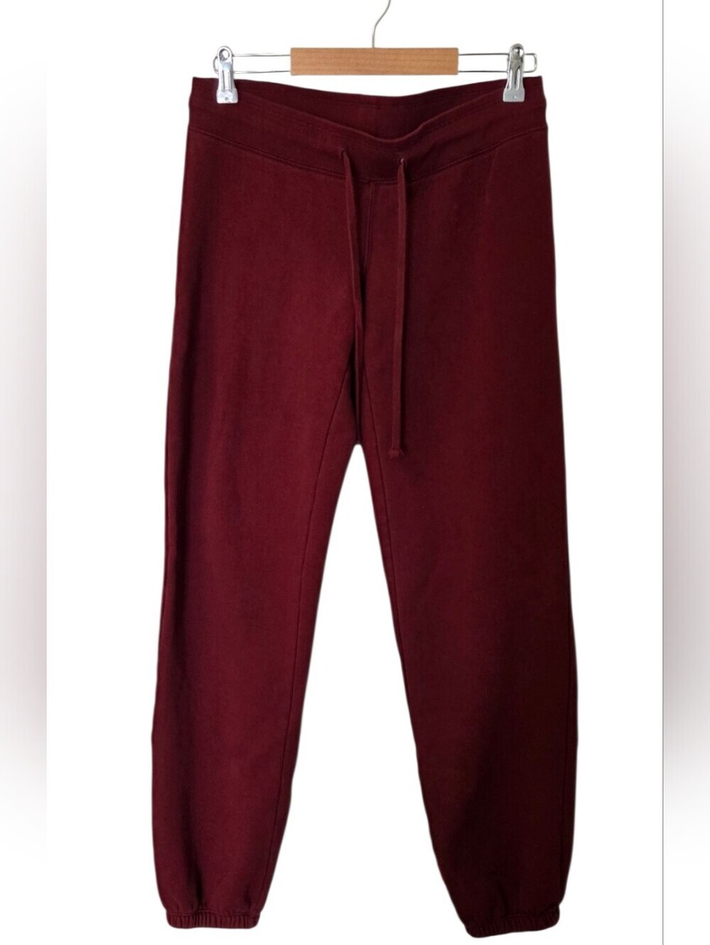 J. Galt Burgundy Maroon Fleece Jogger Sweatpants NWOT